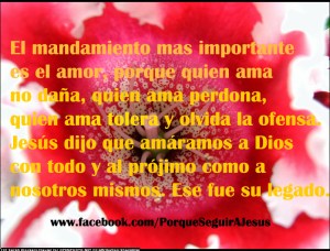 Dios nos demanda amor.