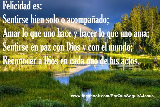 Es el gozo en el Señor.