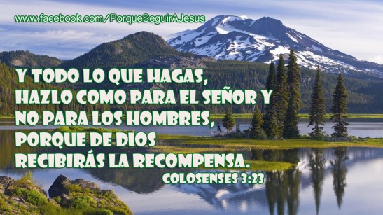 Todo por amor a Dios.
